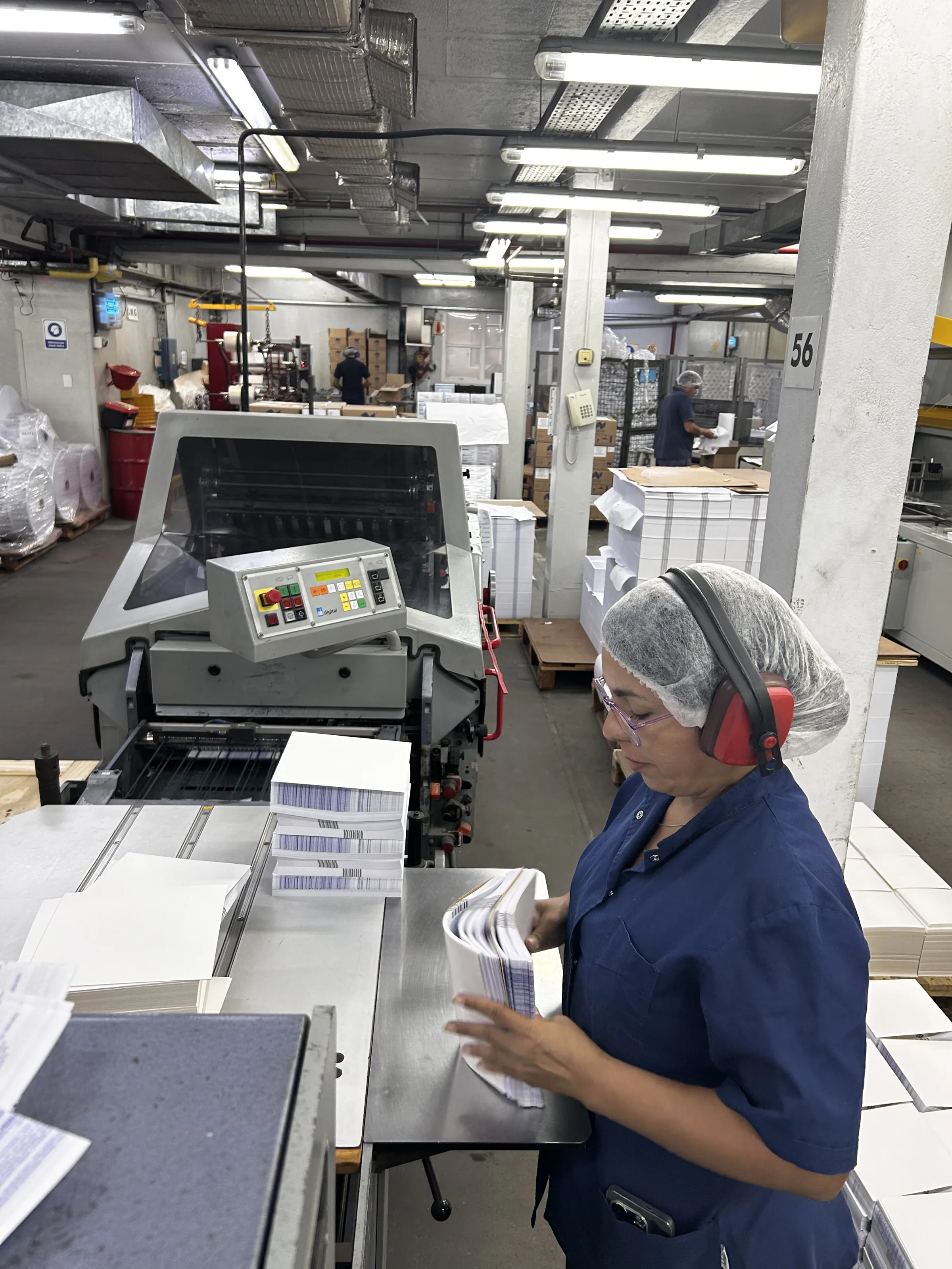 Sector de producción gráfica de Neuhaus S.A.