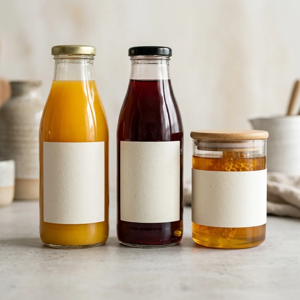 Etiquetas para alimentos y bebidas resistentes a humedad y frío